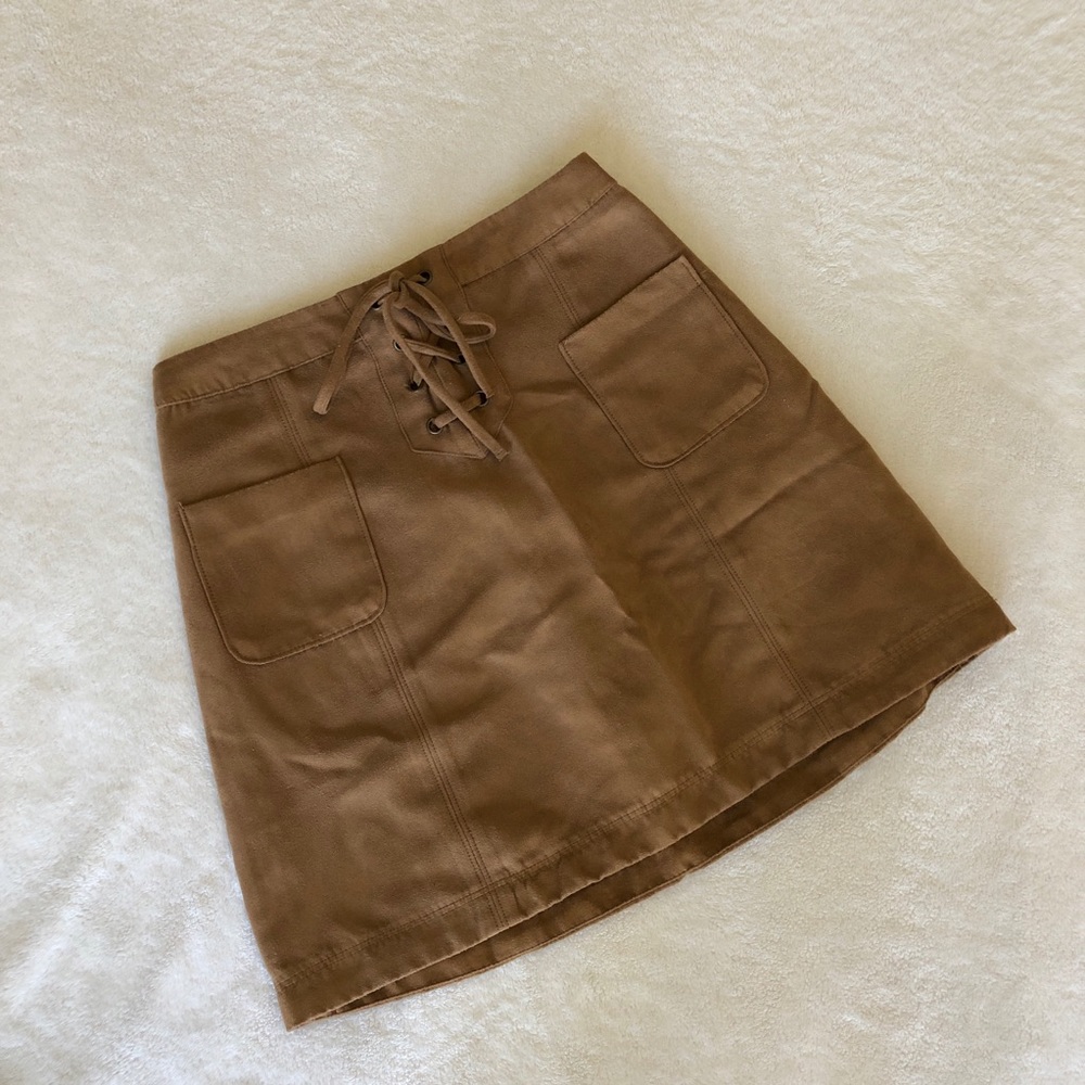 Hollister suede skirt